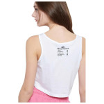 Bdtk Γυναικεία αμάνικη μπλούζα Crop Άσπρο
